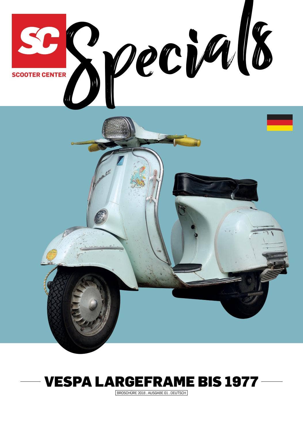 Scooter Center Specials (DE) : Vespa Largeframe - 1977 flyer by