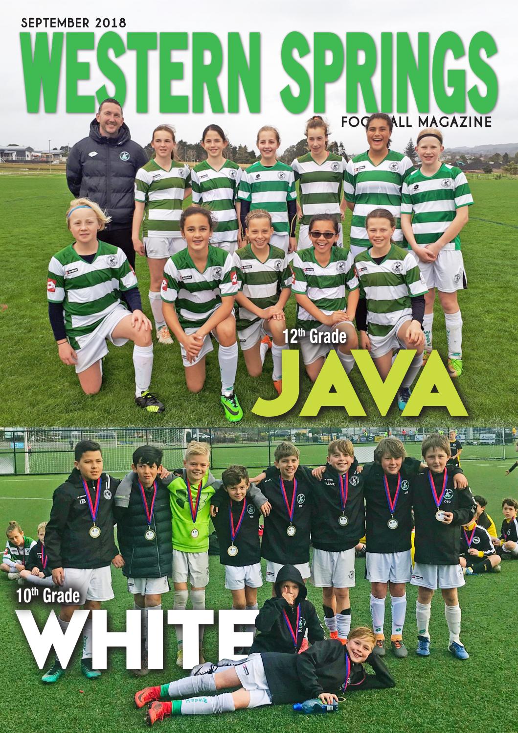 Western Springs Football Club Magazine Sept 2018 by Minimax Design Issuu