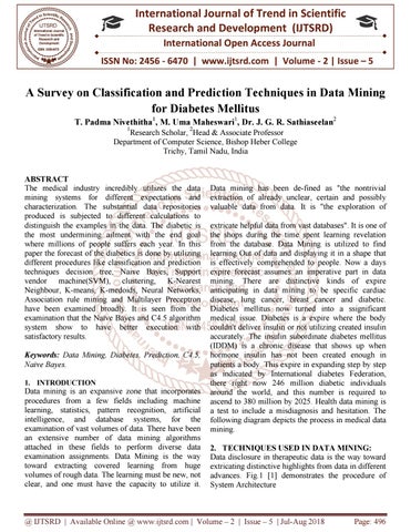 Application of diabetes prediction picture