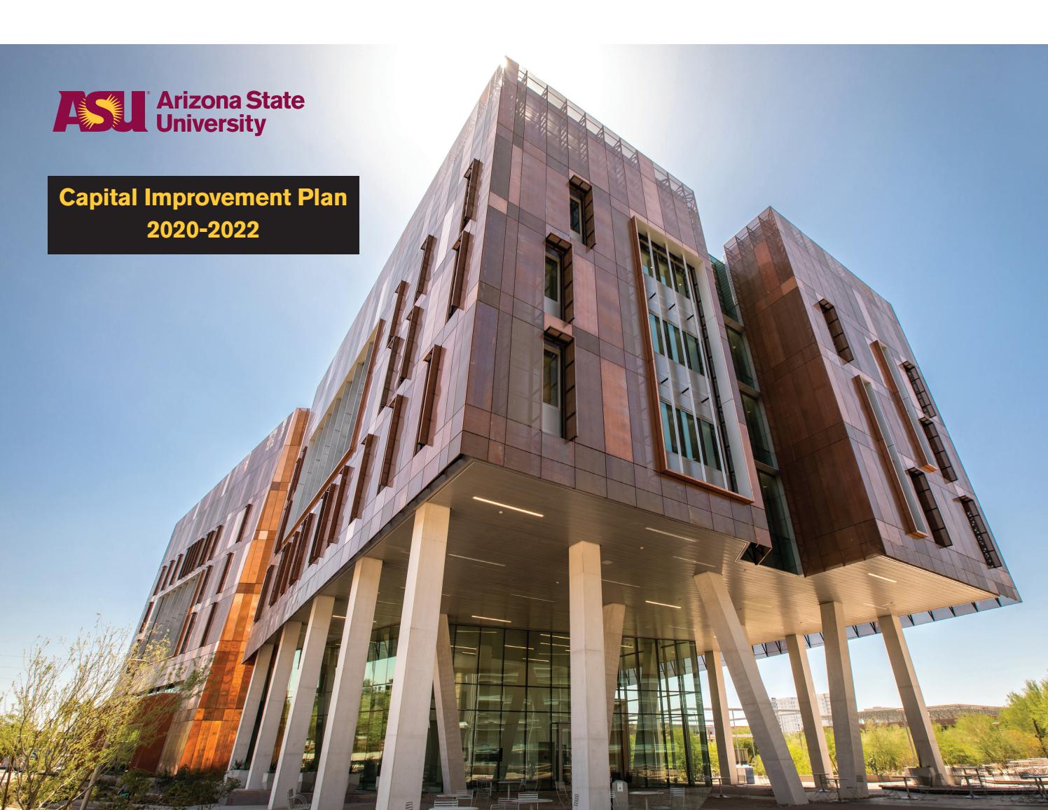 Asu Capital Improvement Plan 2020 2022 By Business And Finance