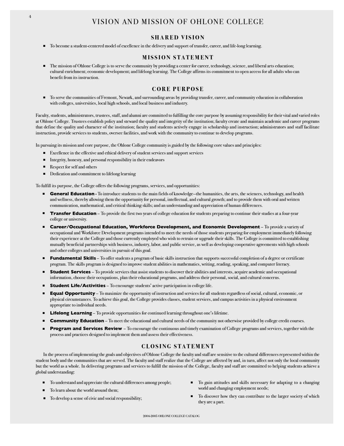 20042005 Catalog by Ohlone College Issuu