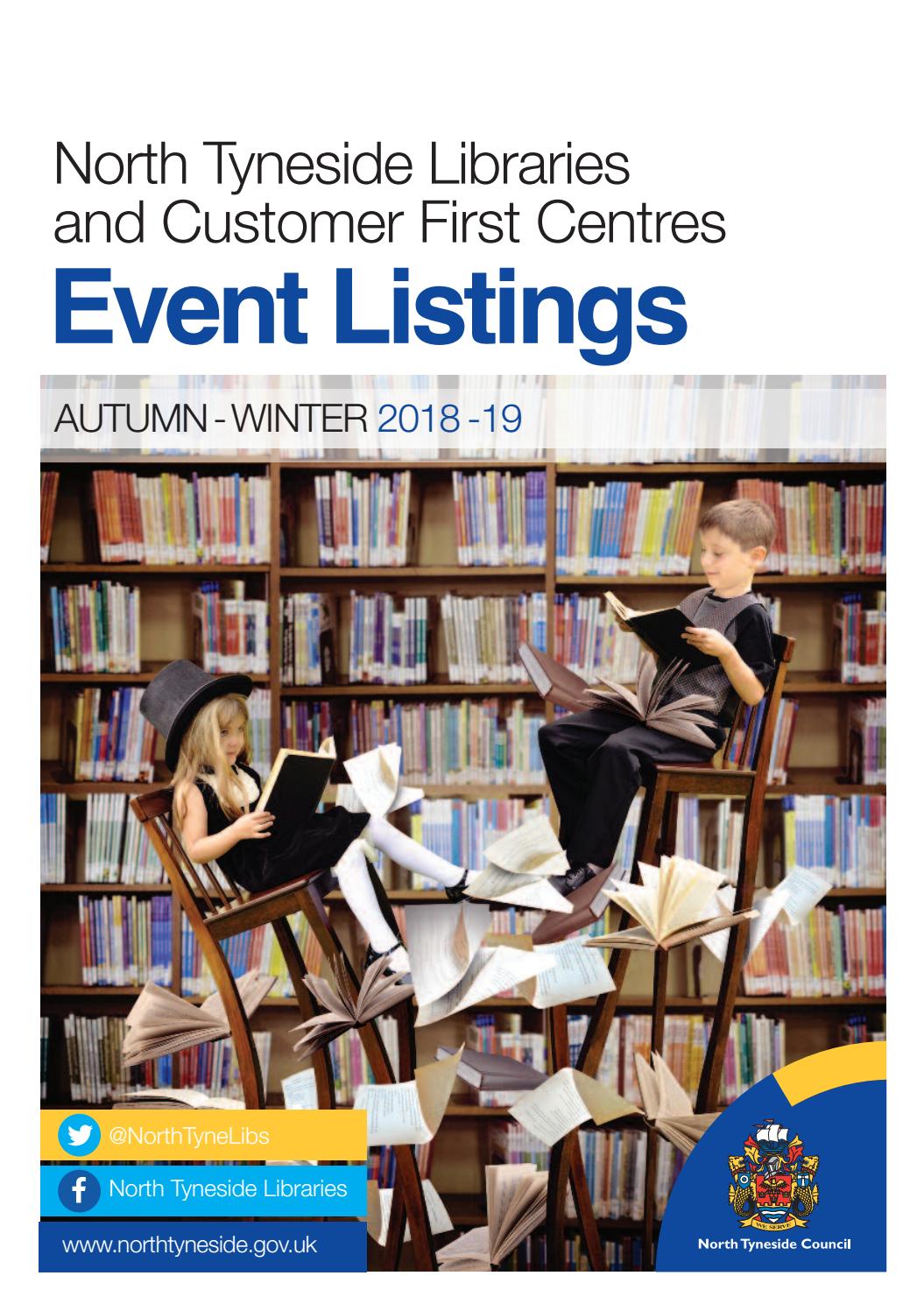 North Tyneside Libraries and Customer First Centres Autumn and Winter events by Visit North