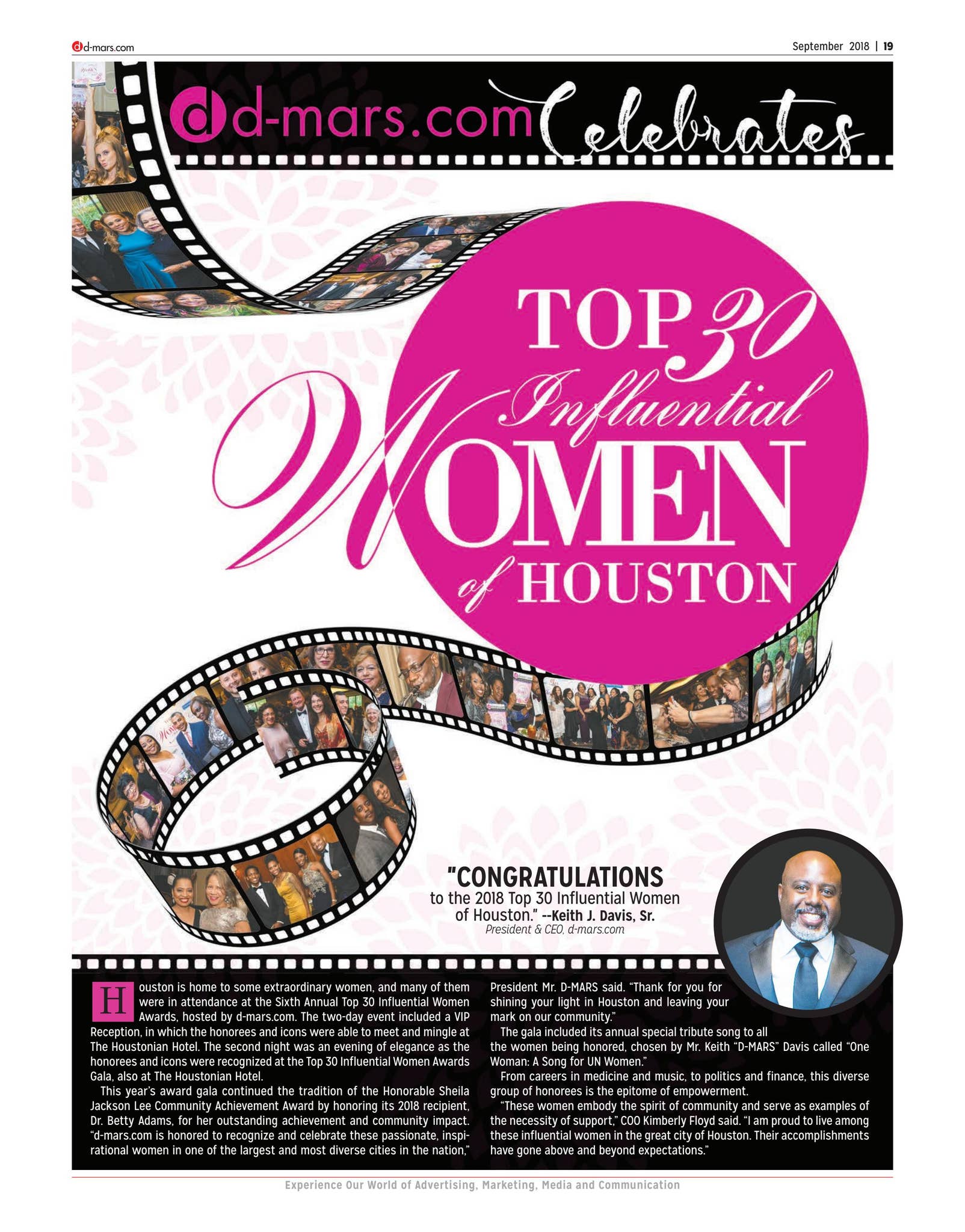 2018 Top 30 Influential Women of Houston by d-mars.com - Issuu
