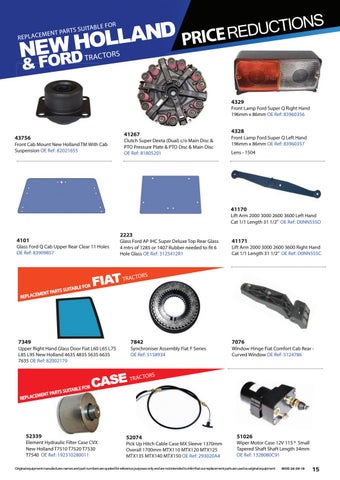 Quality Tractor Parts 灯饰目录 · QTP October Product News 第 15 页