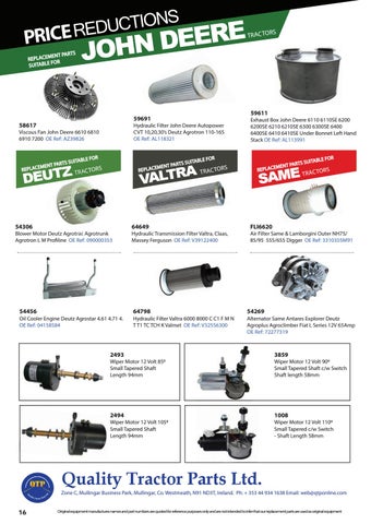 Quality Tractor Parts 灯饰目录 · QTP October Product News 第 16 页