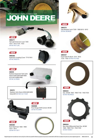 Quality Tractor Parts 灯饰目录 · QTP October Product News 第 3 页