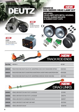 Quality Tractor Parts 灯饰目录 · QTP October Product News 第 8 页