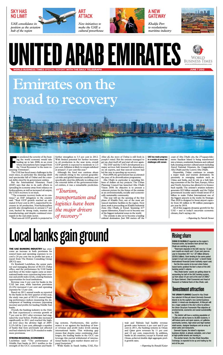 UAE Report 7 June 2012 by World Business Times Issuu