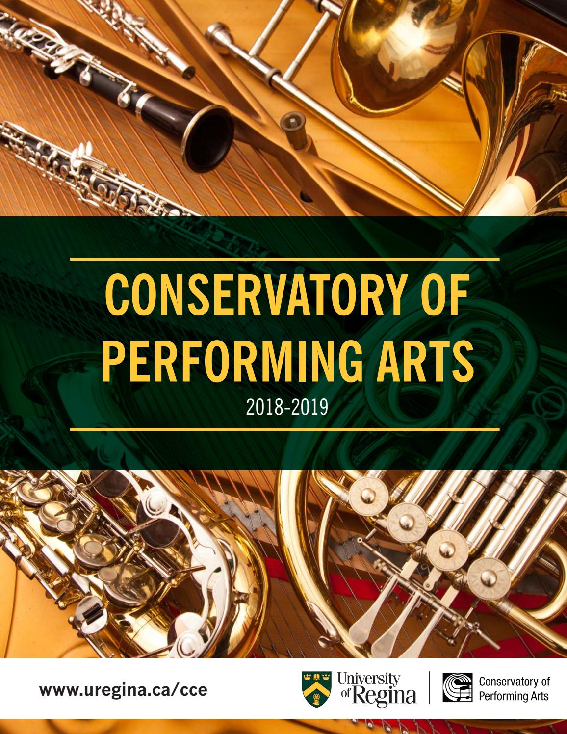 Conservatory of Performing Arts Information Brochure by University of