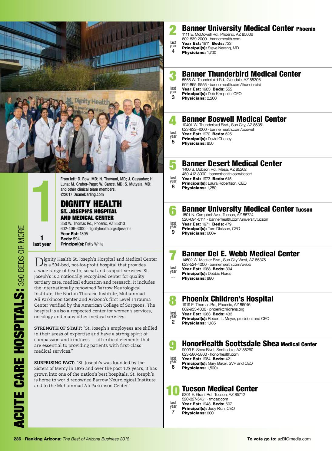 Ranking Arizona 2018 Digital Issue By Az Big Media Issuu