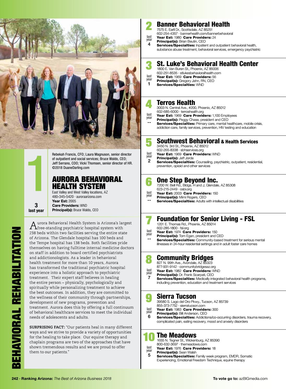 Ranking Arizona 2018 Digital Issue By Az Big Media Issuu