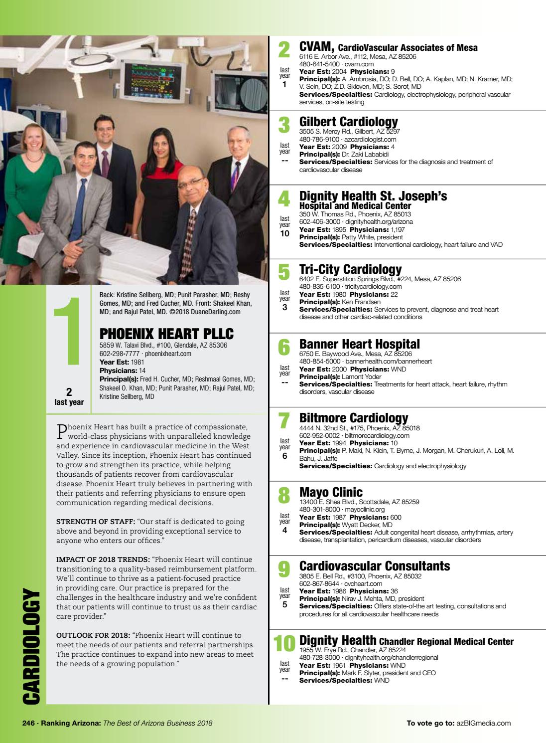 Ranking Arizona 2018 Digital Issue By Az Big Media Issuu