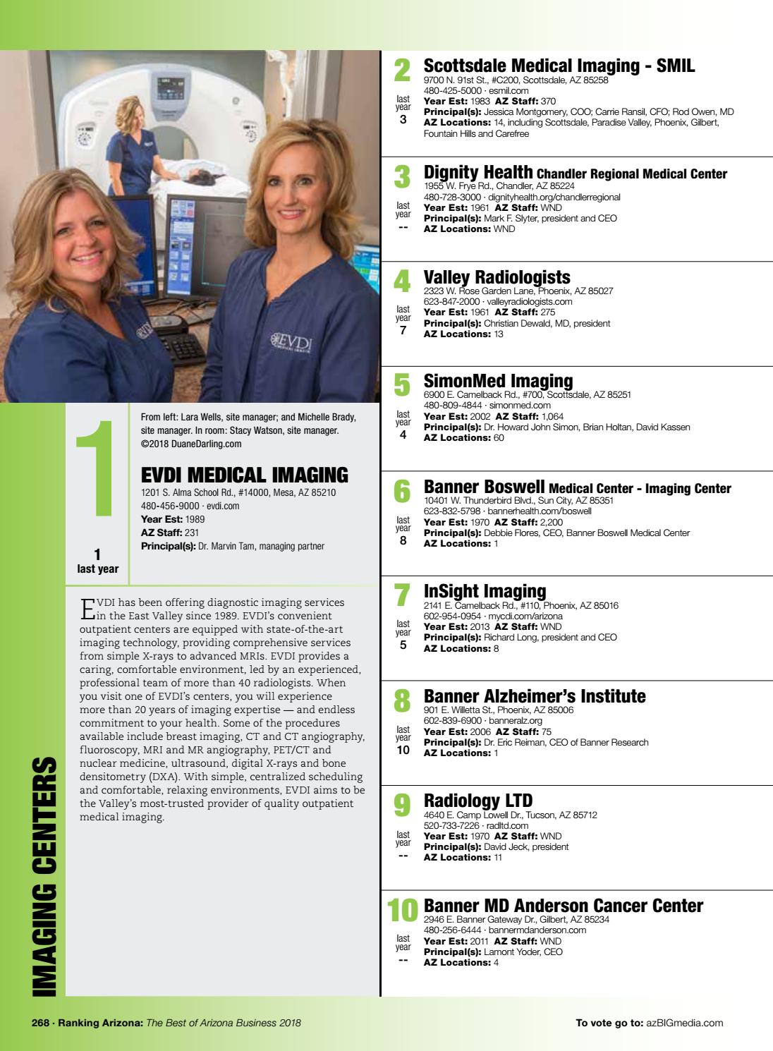 Ranking Arizona 2018 Digital Issue By Az Big Media Issuu