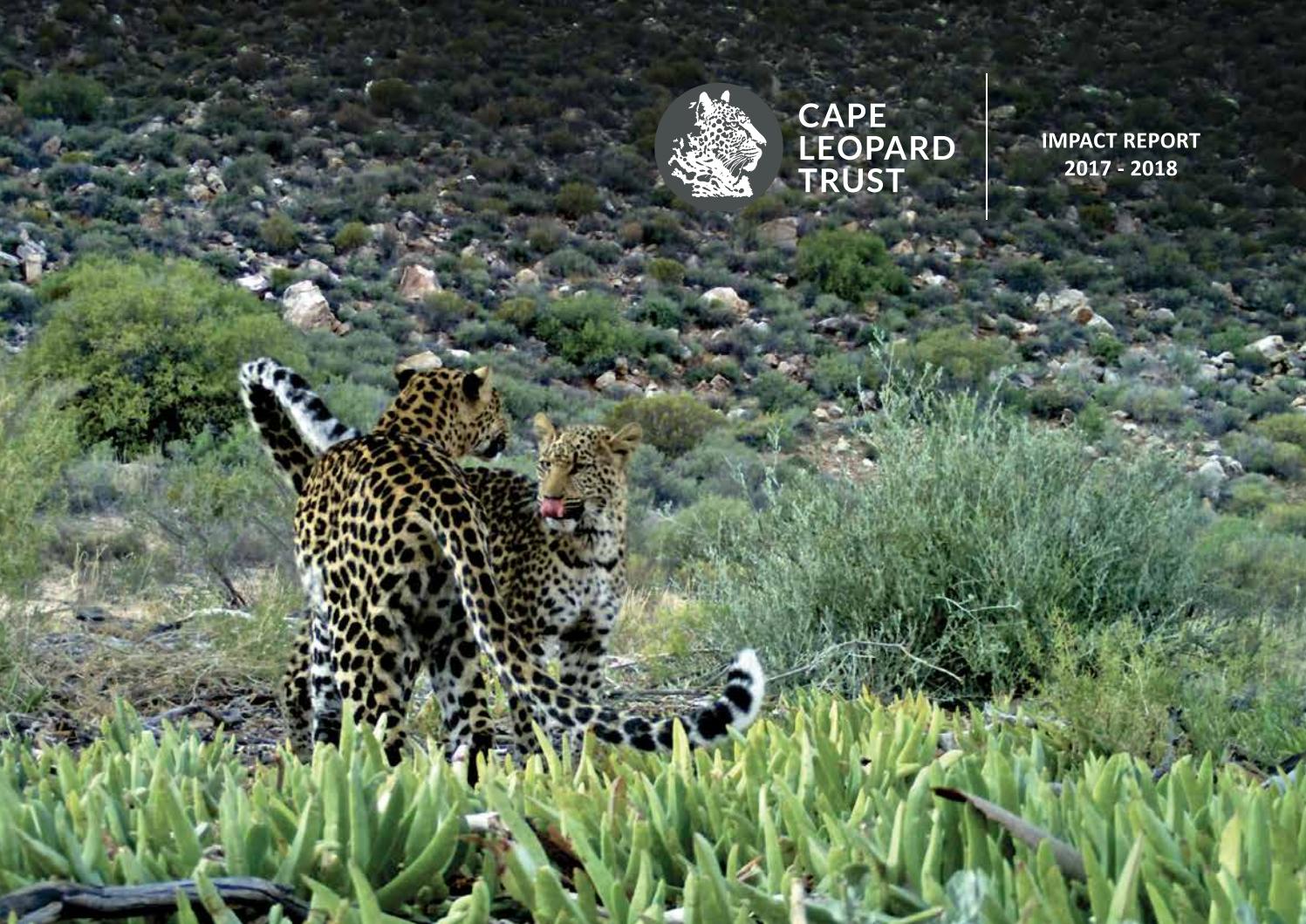 2018 Annual Report of the Cape Leopard Trust by The Cape Leopard Trust