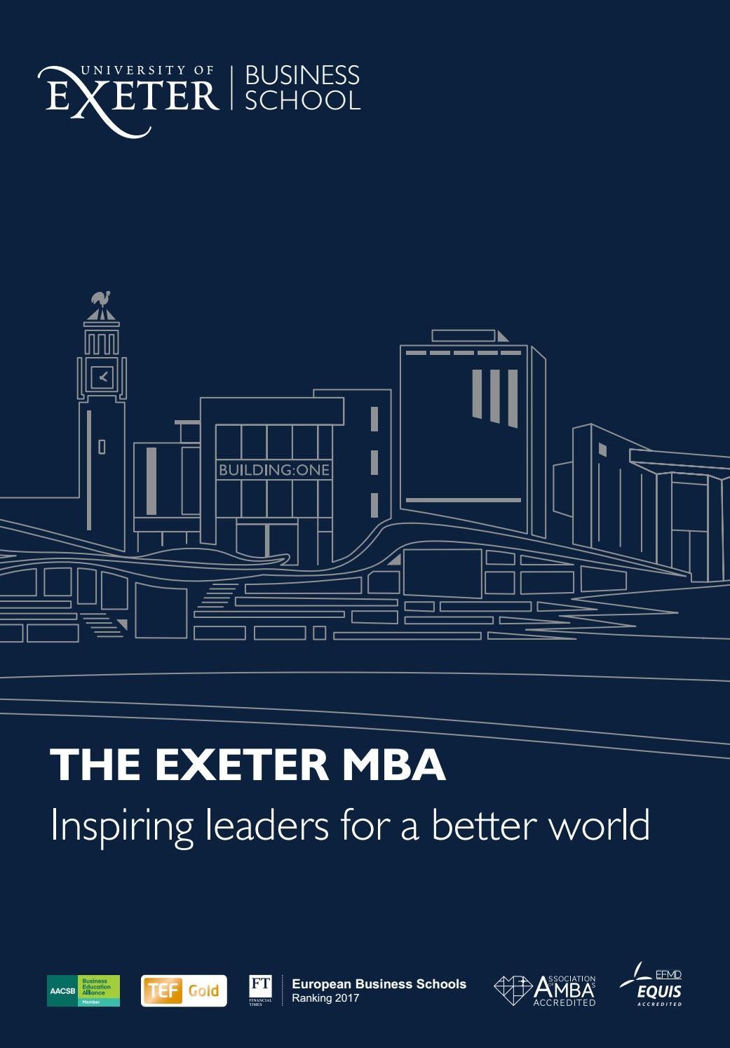 The Exeter MBA 2019 by University of Exeter Issuu