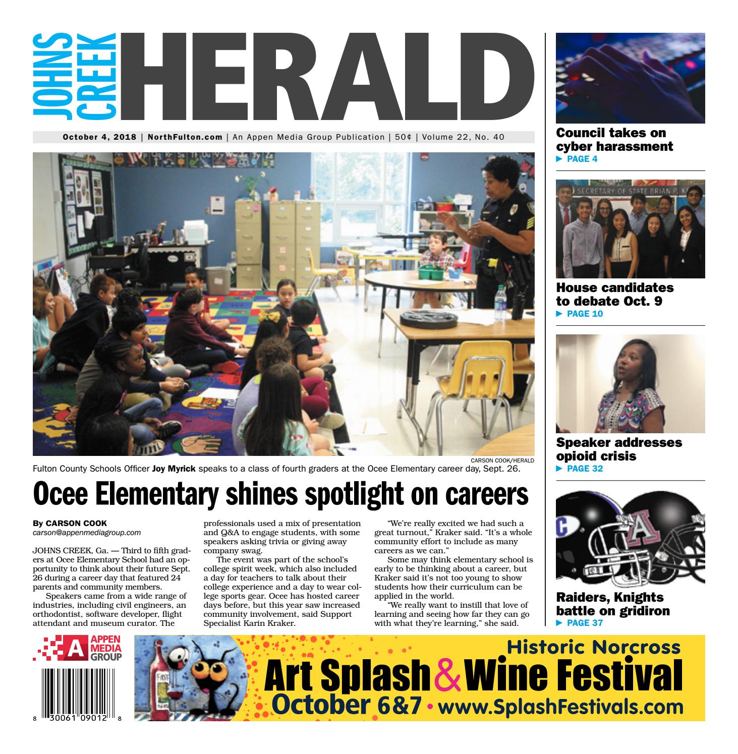 Johns Creek Herald October 4 2018 By Appen Media Group Issuu