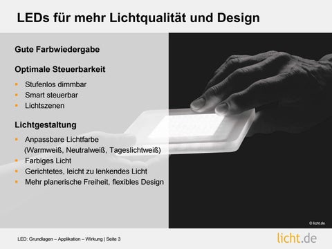 Präsentation: LED : Grundlagen – Applikation – Wirkung 第 3 页