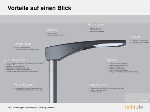 Präsentation: LED : Grundlagen – Applikation – Wirkung 第 5 页