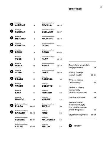 Zeszyt techniczny do katalogu mebli wypoczynkowych marki Gala Collezione - kolekcja 2019 第 3 页