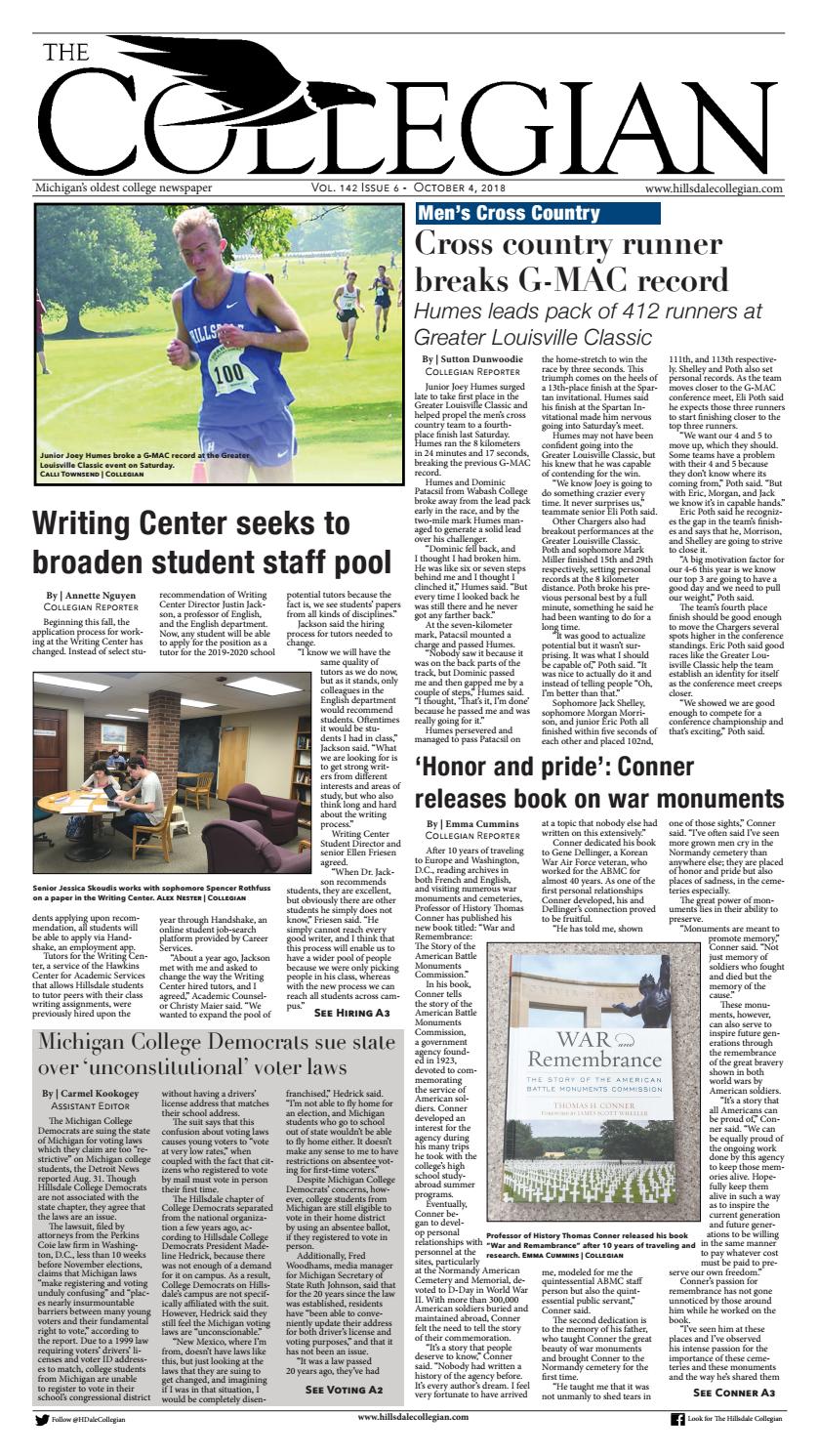 Hilldale Wind O Meter Registers >> Hillsdale Collegian 10 04 18 By The Hillsdale Collegian Issuu Hilldale Wind O Meter Registers >> Hillsdale Collegian 10 04 18 By The Hillsdale Collegian Issuu