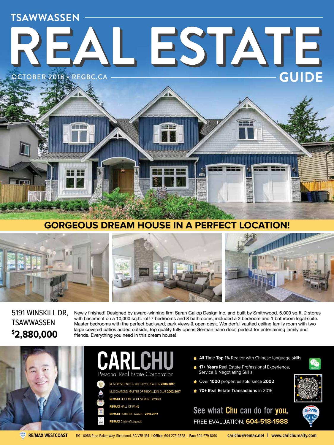 Tsawwassen Real Estate Guide October 2018 by British Columbia Real Estate Guides Issuu