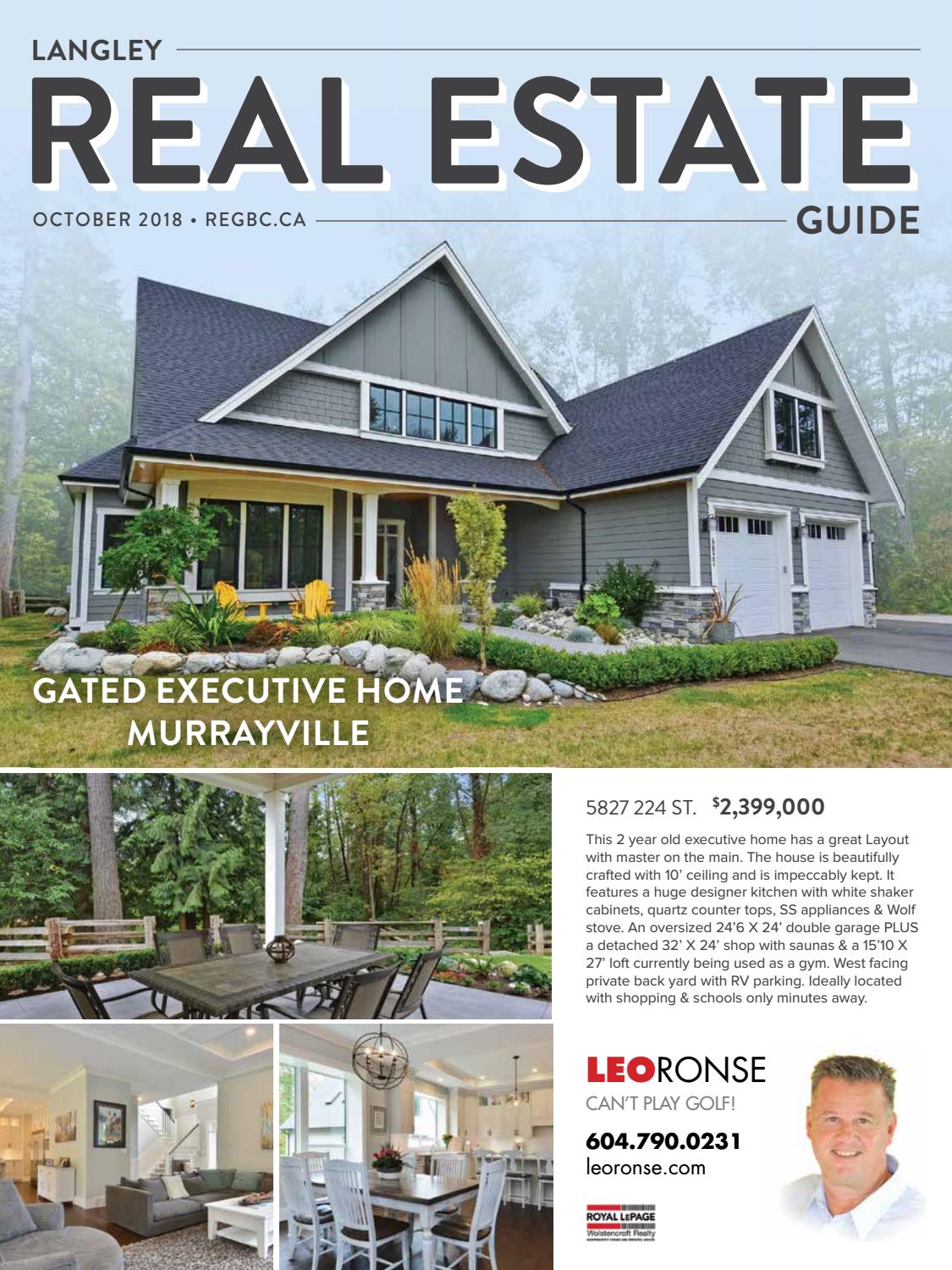 Langley Real Estate Guide October 2018 by British Columbia Real Estate
