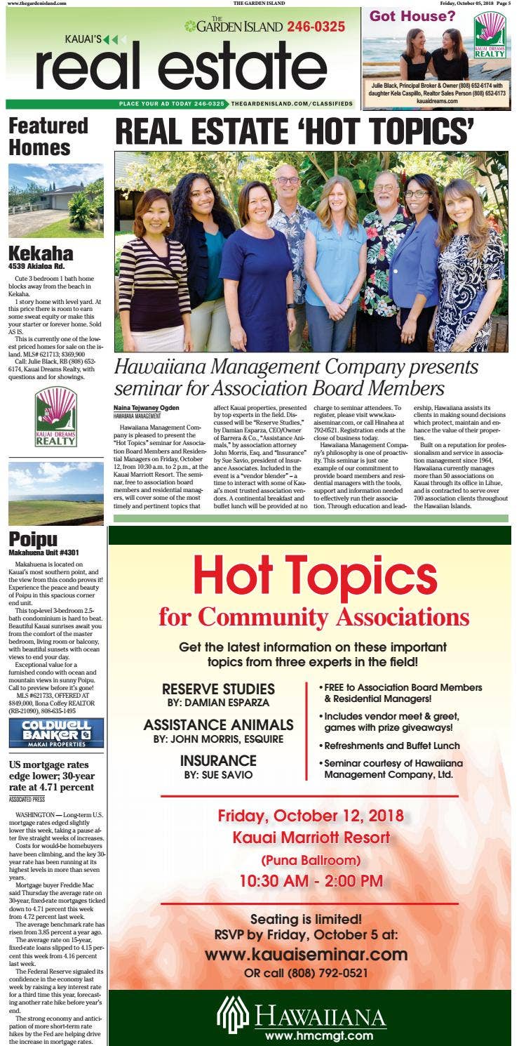 Real Estate Weekly by The Garden Island Newspaper - Issuu