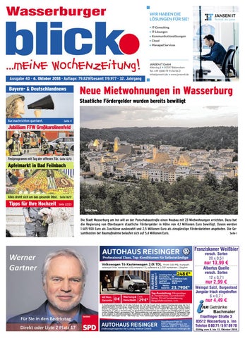Wasserburger Blick Ausgabe 40 2018 By Blickpunkt Verlag Issuu