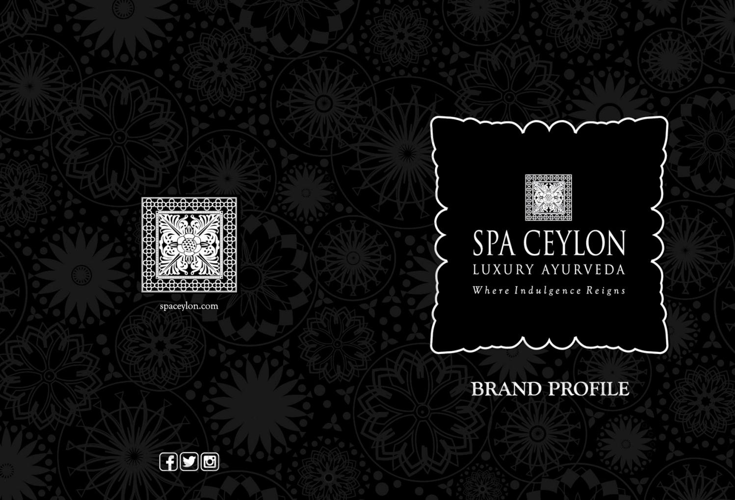 Spa Ceylon Brand Profile by Spa Ceylon Luxury Ayurveda Issuu