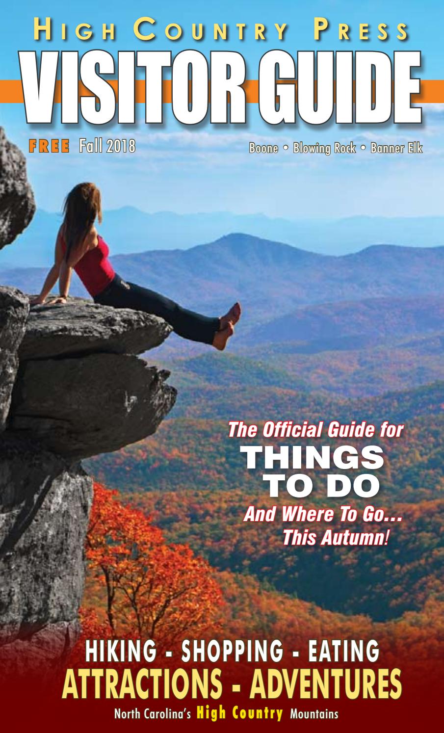 Hc Visitors Guide Fall 2018 By High Country Press Issuu