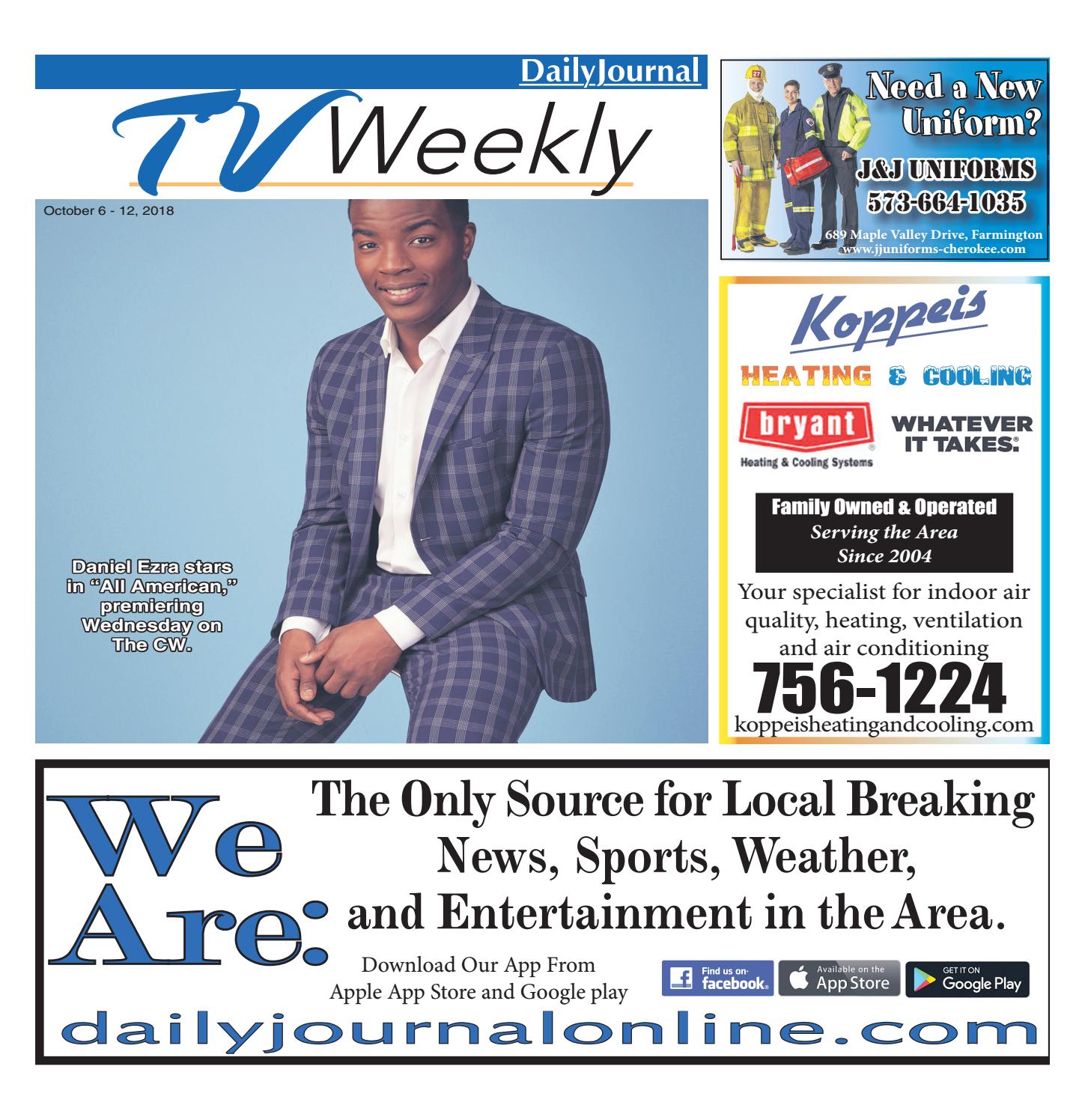 TVWeekly-October_6-12_2018 by Daily Journal Online - Issuu