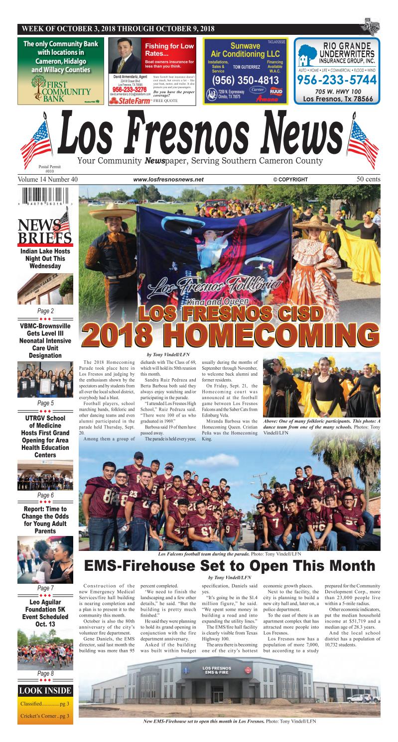 Los Fresnos News October 3, 2018 by La Feria News Issuu