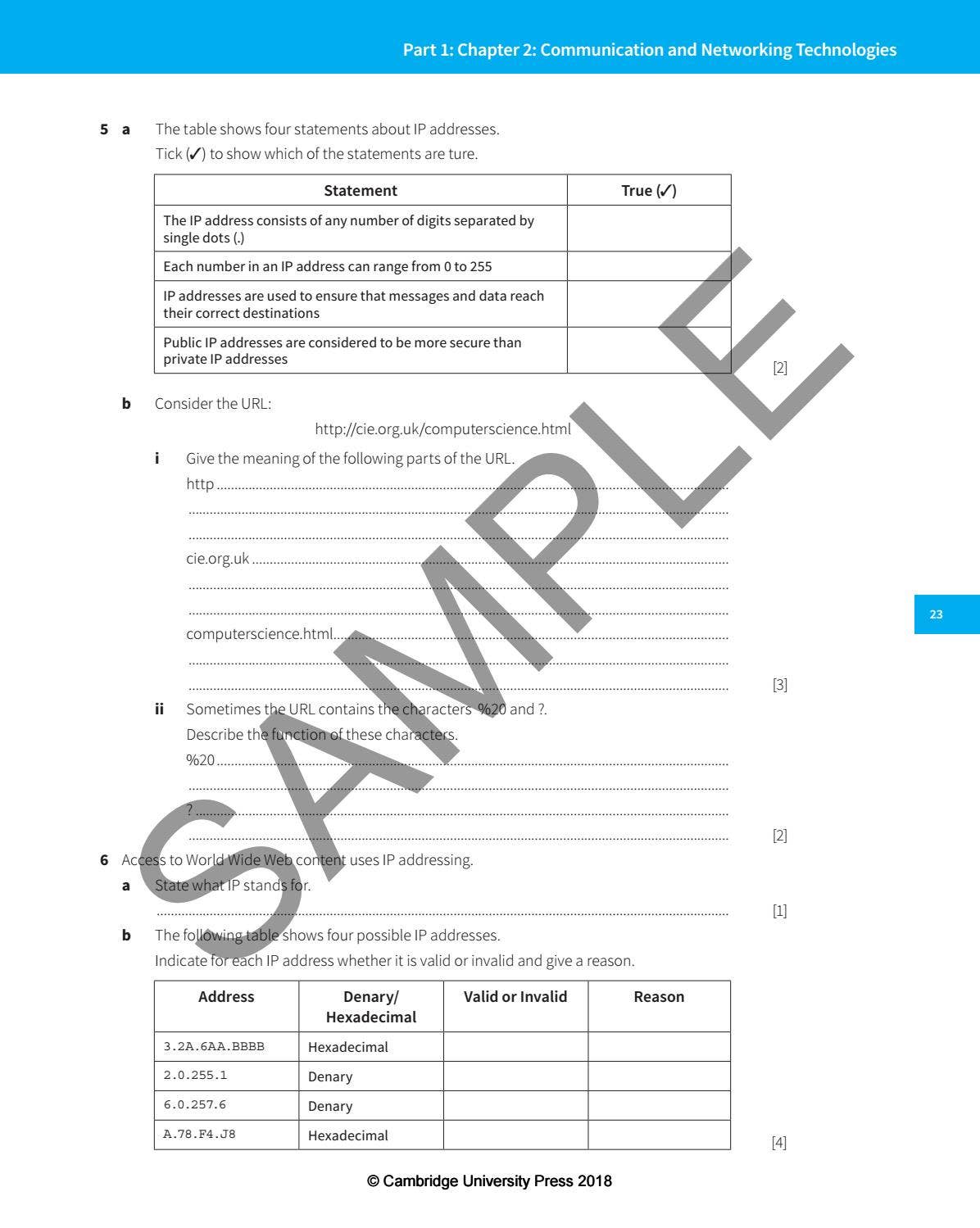 Computer Science for CI As & A Level Coursebook Sample by Cambridge ...