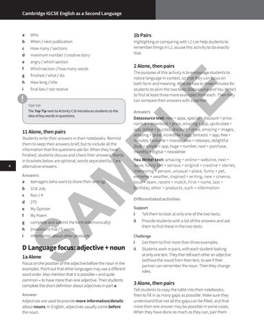 Cambridge IGCSE English as a Second Language Teacher's Resources by ...