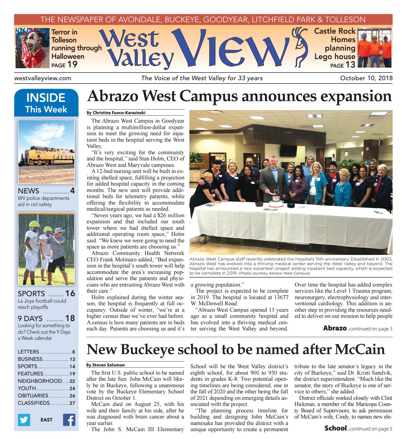 West Valley View East October 10 2018 By Times Media Group Issuu