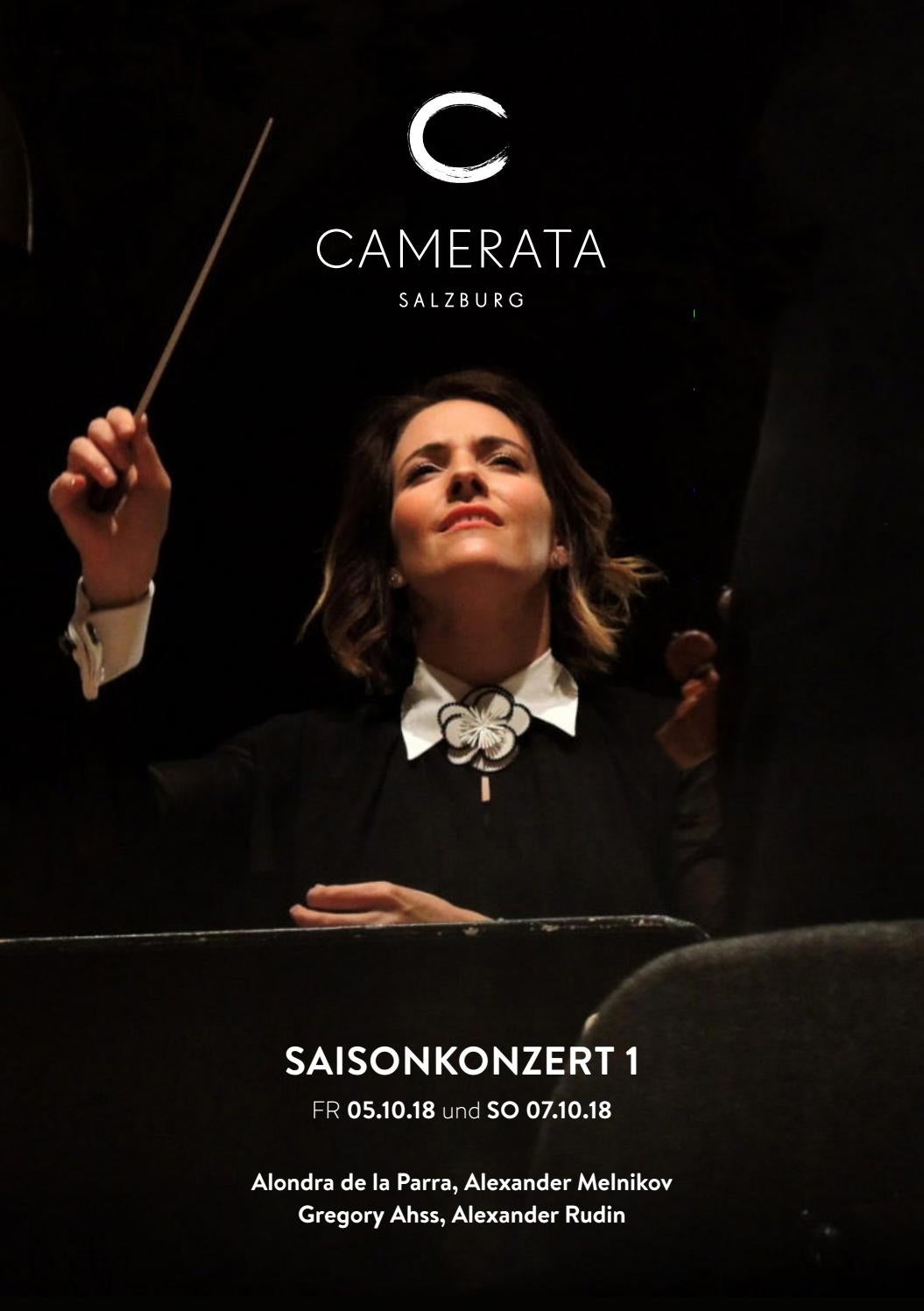 Camerata Salzburg Saison 2018/19 Saisonkonzert 1 Programmheft by