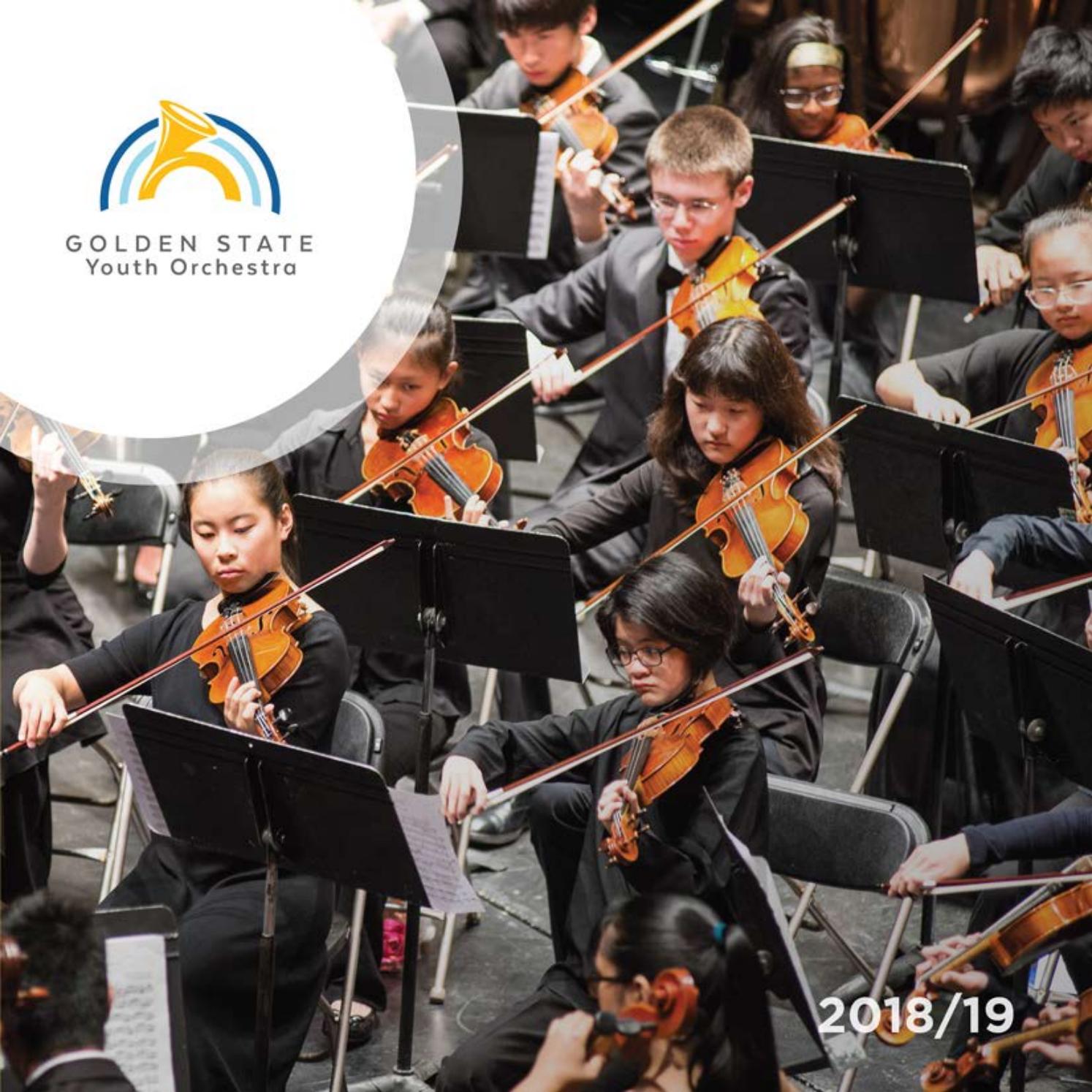 Golden State Youth Orchestra Season Brochure 18 19 By Gsyomusic Issuu