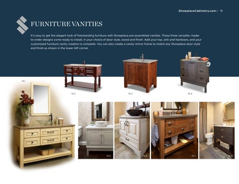Showplace Cabinetry 家具目录 · for the 卫浴 第 15 页