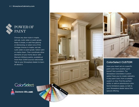 Showplace Cabinetry 家具目录 · for the 卫浴 第 8 页
