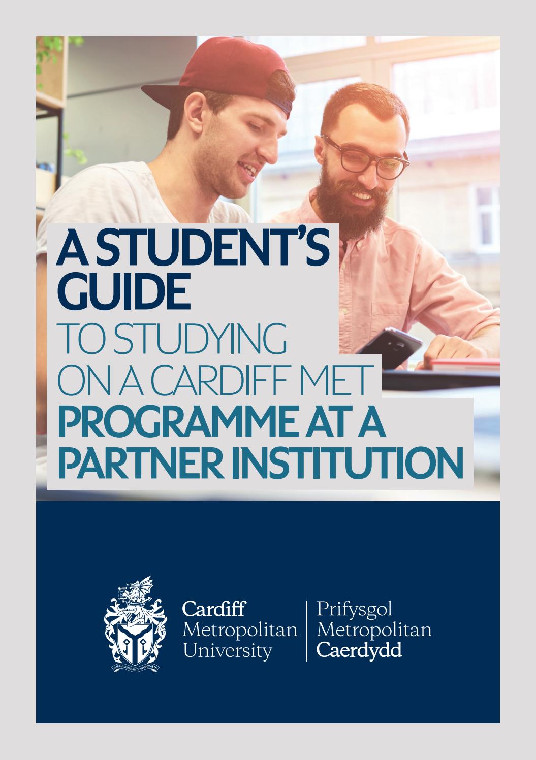 A student’s guide to studying on a Cardiff met programme at a partner