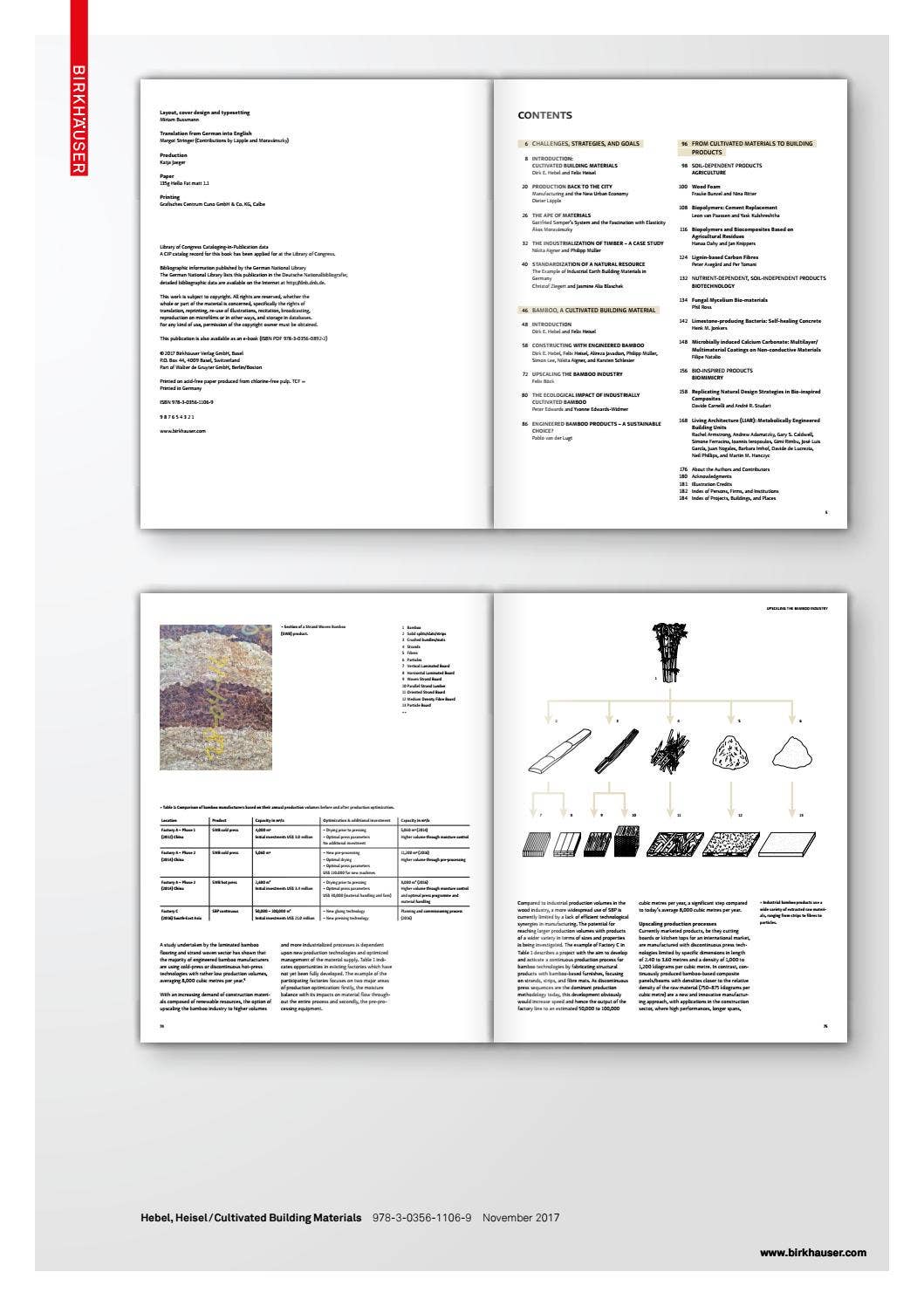 Development Build Material Samples Cultivated Building Materials by DETAIL - Issuu