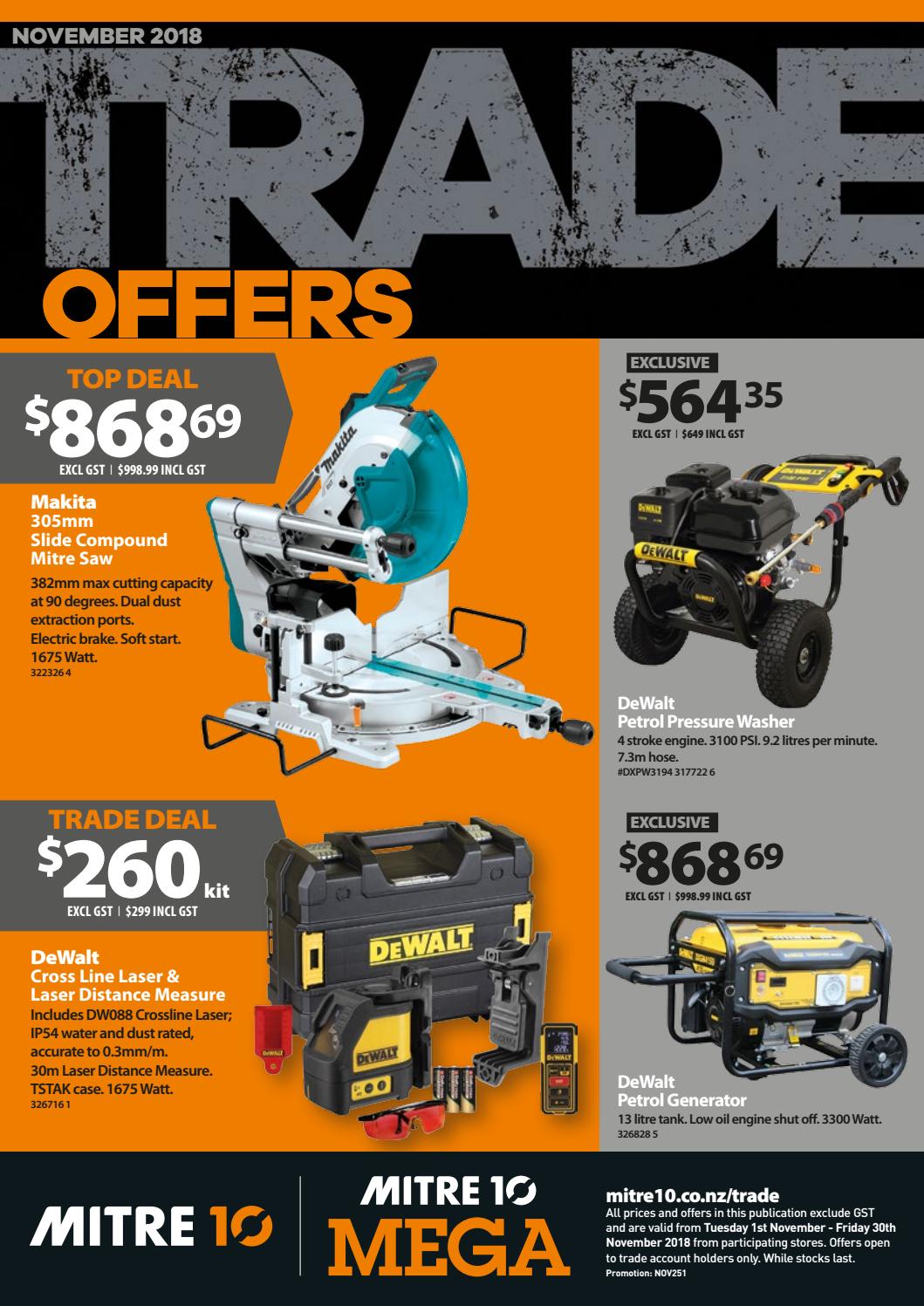 Mitre 10 Trade Offers November 2018 by Mitre 10 Trade Issuu