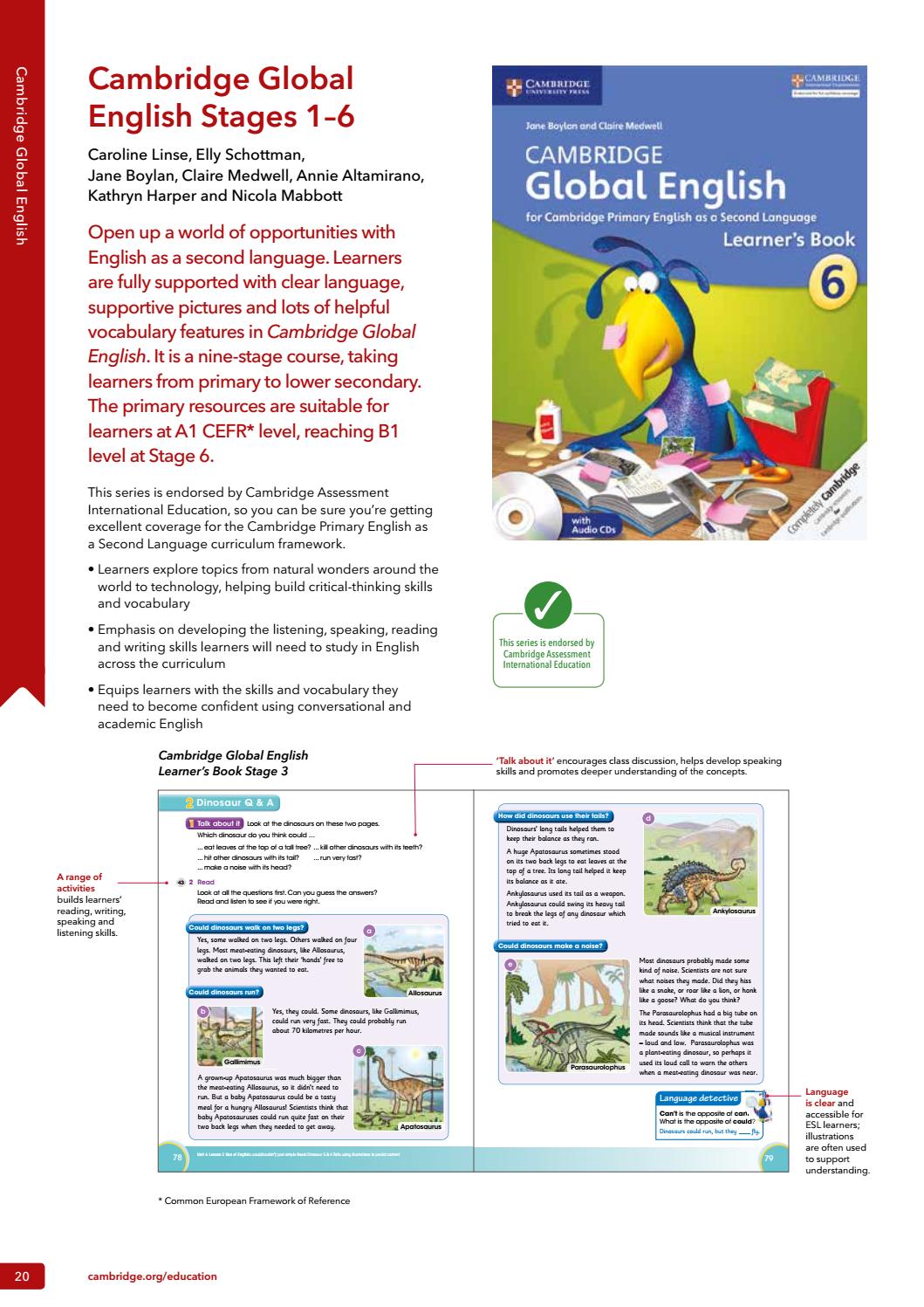 Cambridge International Secondary Catalogue 2019 by Cambridge