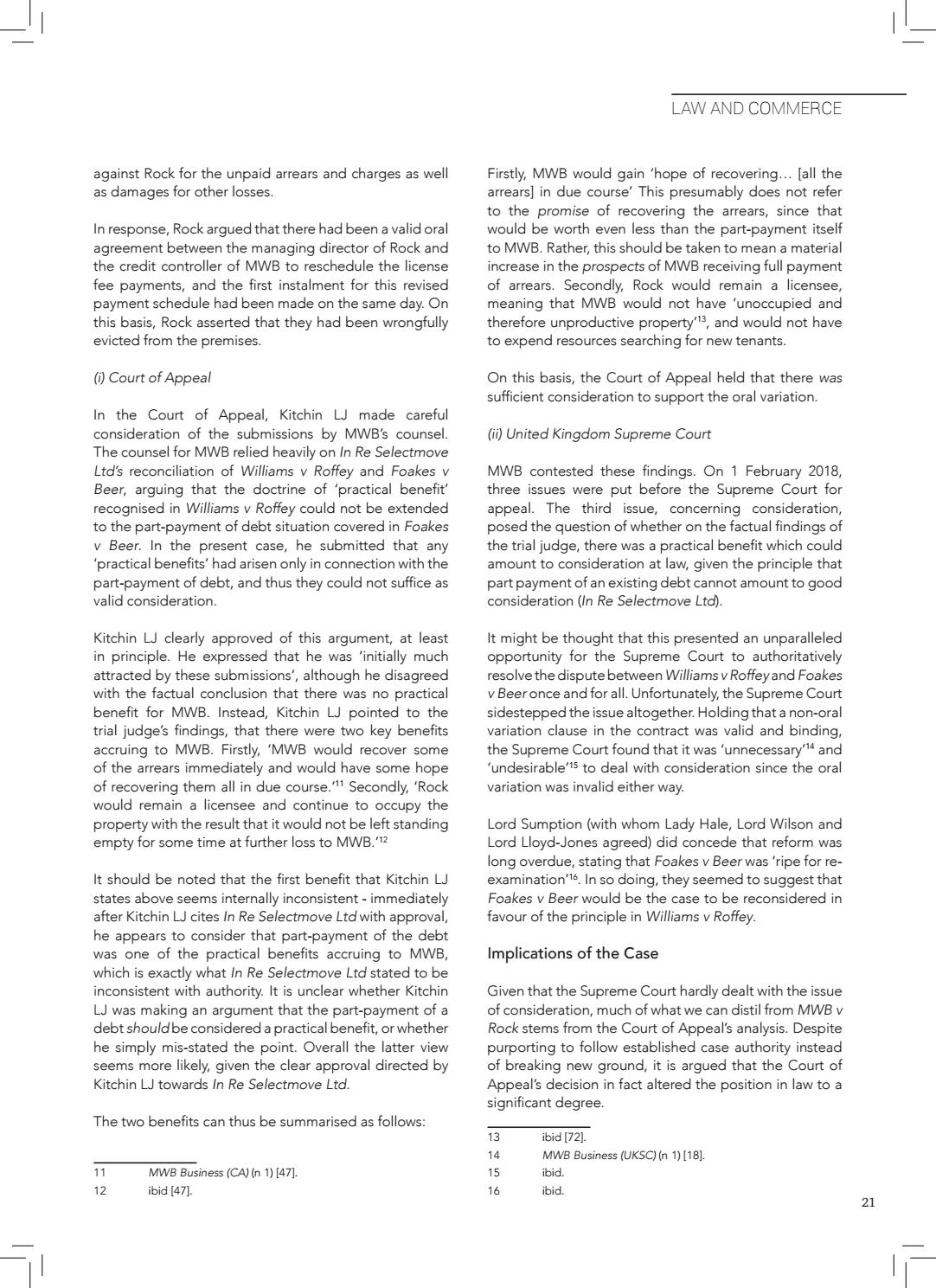 Singapore Comparative Law Review 2018 By The Ukslss Issuu