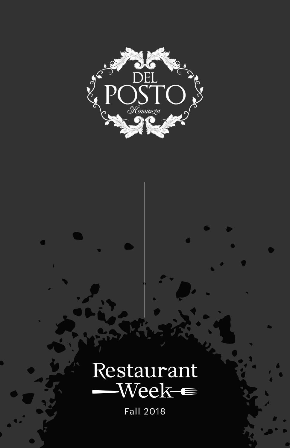 Menú Restaurant Week Fall 2018 Del Posto by GuateDining Issuu