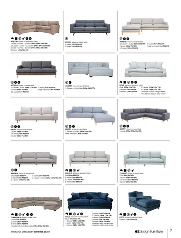 OZ Design Furniture 家具目录 · 夏季 18/19 Directory 第 7 页
