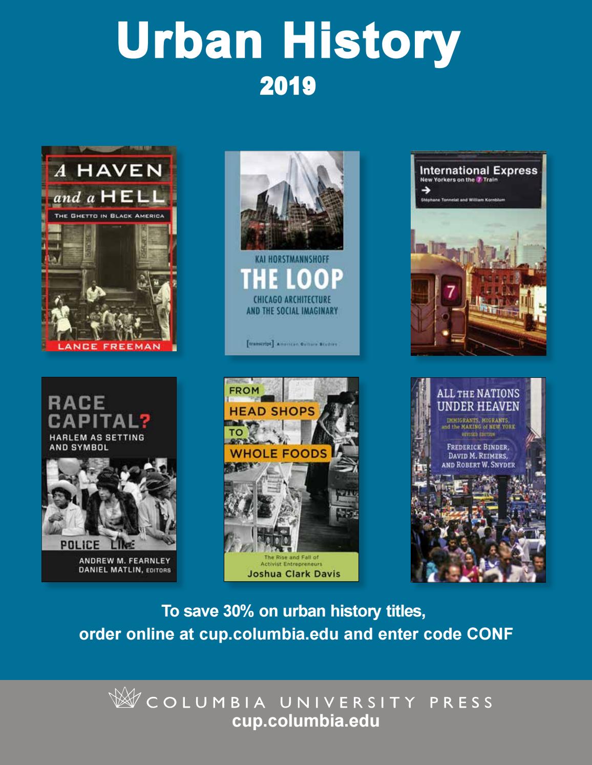 2019 Columbia University Press Urban History Brochure by Columbia