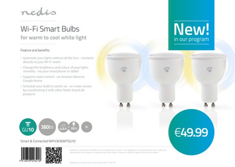 Nedis 灯饰目录 · 智能 × Connected - Sales Sheet Oktober 2018 第 12 页