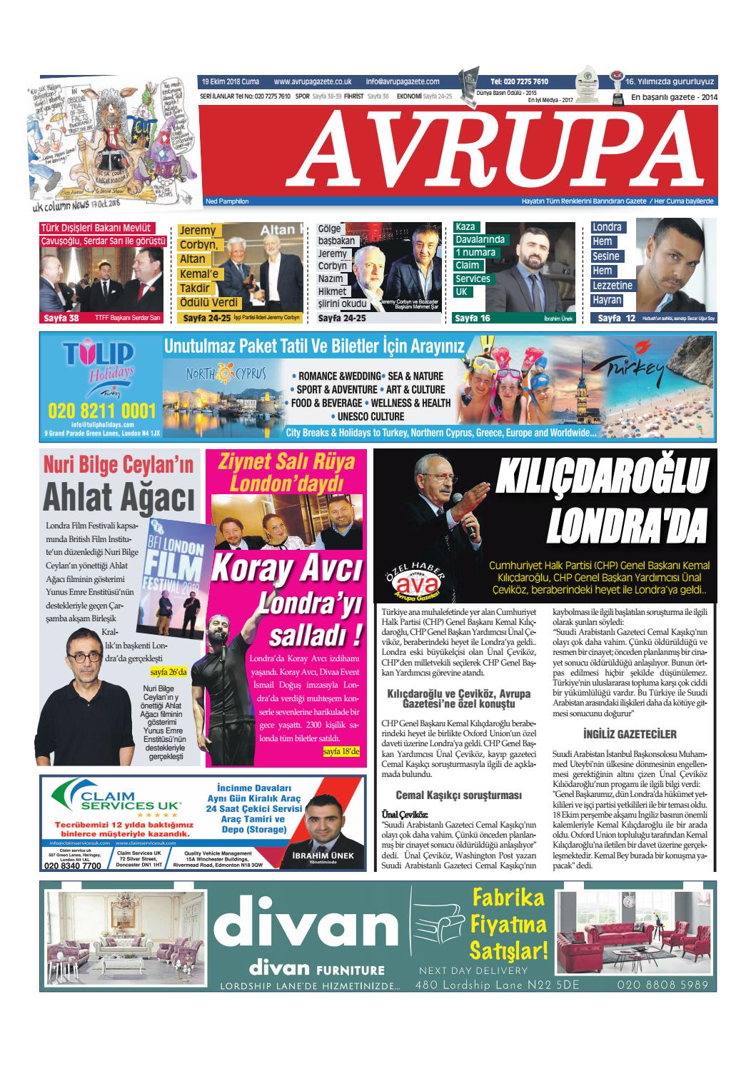 19 Ekim 2019 Cumartesi 19 Ekim 2019 Cumartesi