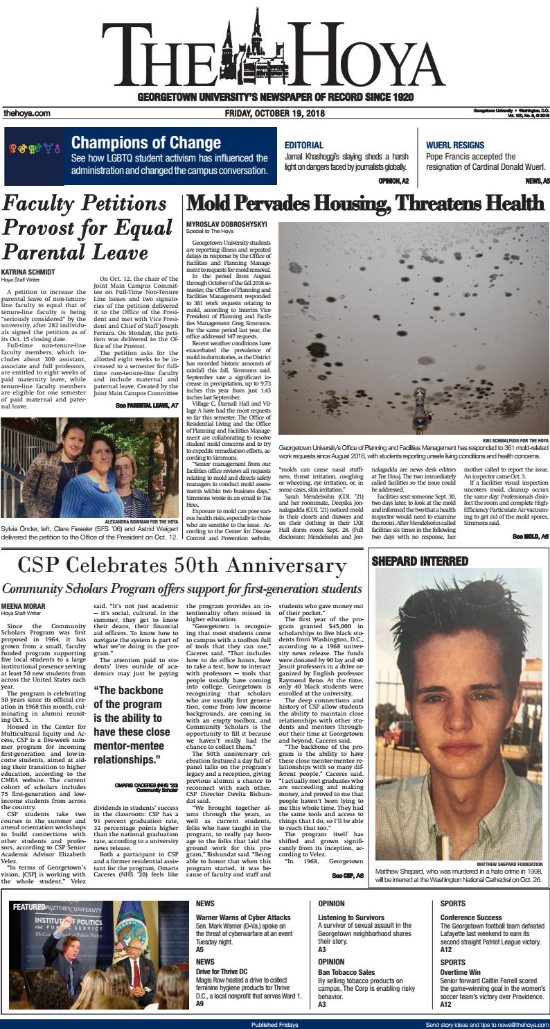 bowman construction georgetown on The Hoya October 19 2018 By The Hoya Issuu